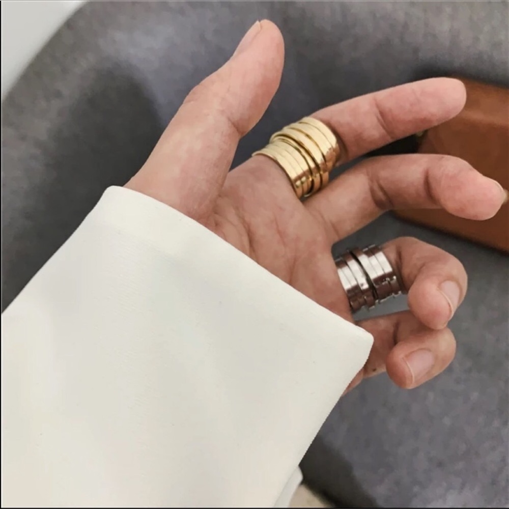 BOHO CHÍC WRAP AROUND RING IN GOLD OR SILVER - Picture 3 of 6